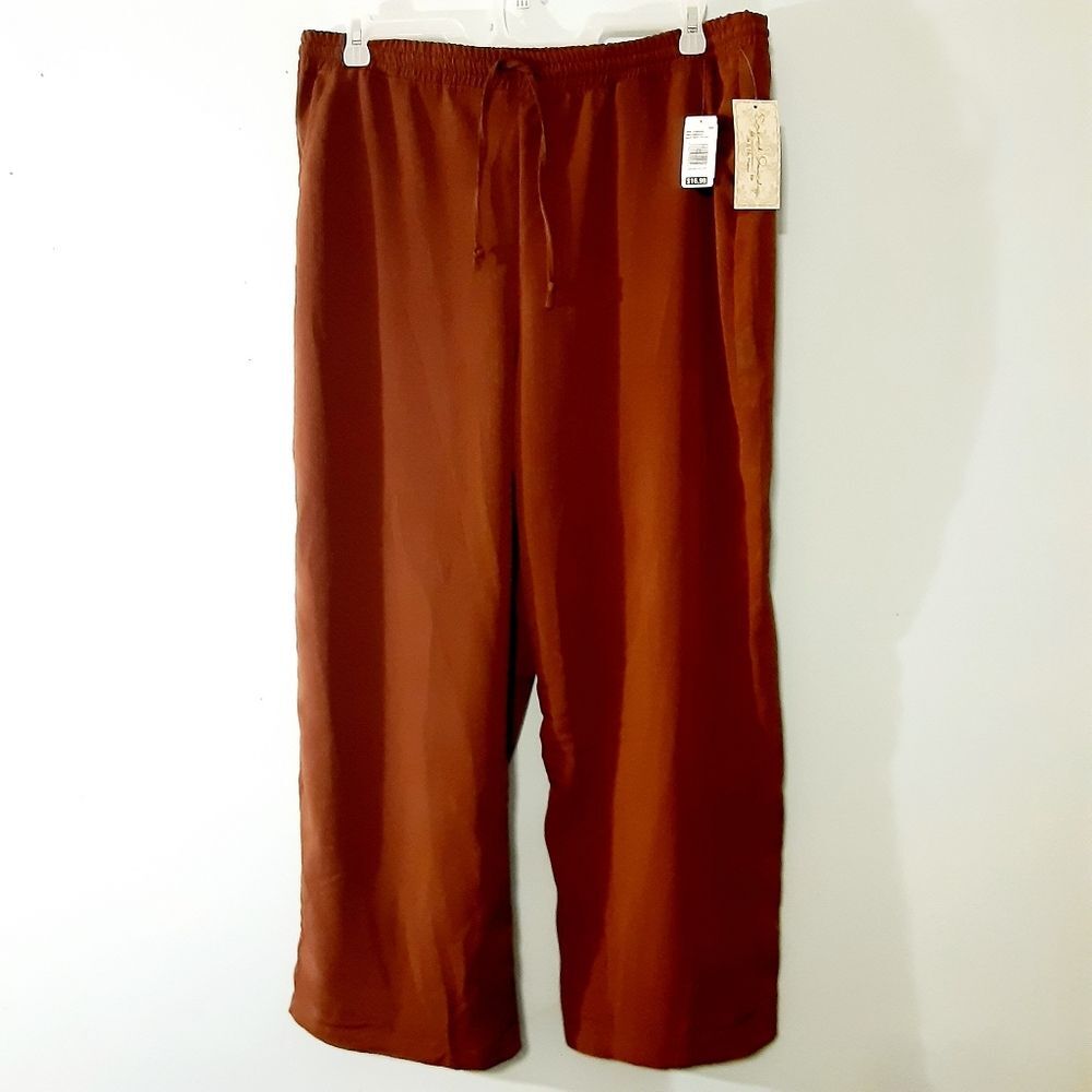 French Laundry Brown Wide Leg Pants Size Large